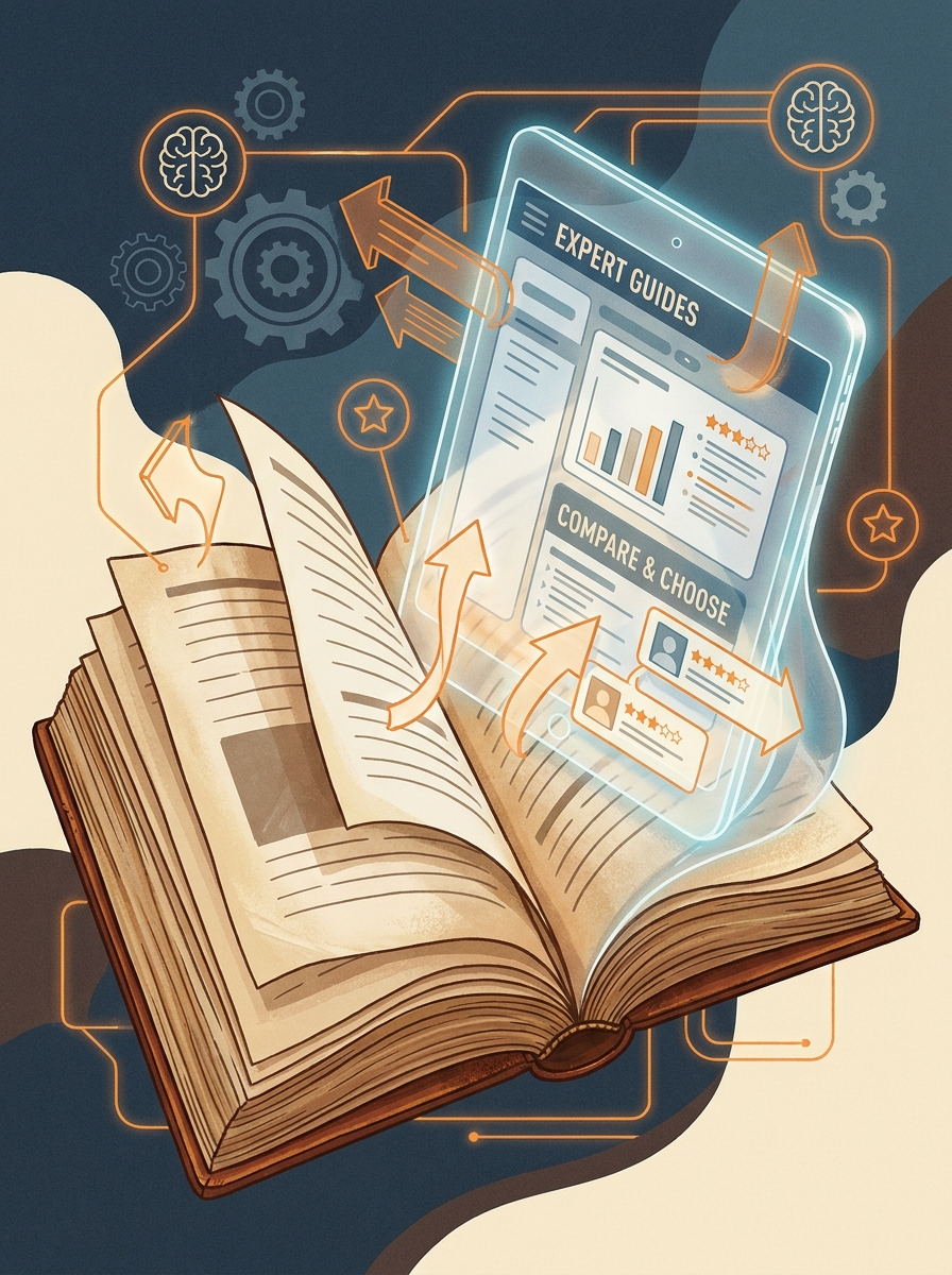Card 2 Guides Experts Book Transforming Into Digital