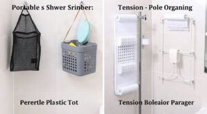 best shower caddy for college, dorm bathroom organization, rustproof shower storage