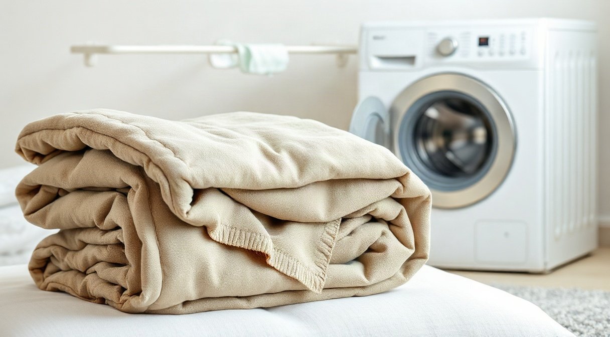 weighted blanket washing instructions, clean weighted blanket tips, washable weighted blanket guide