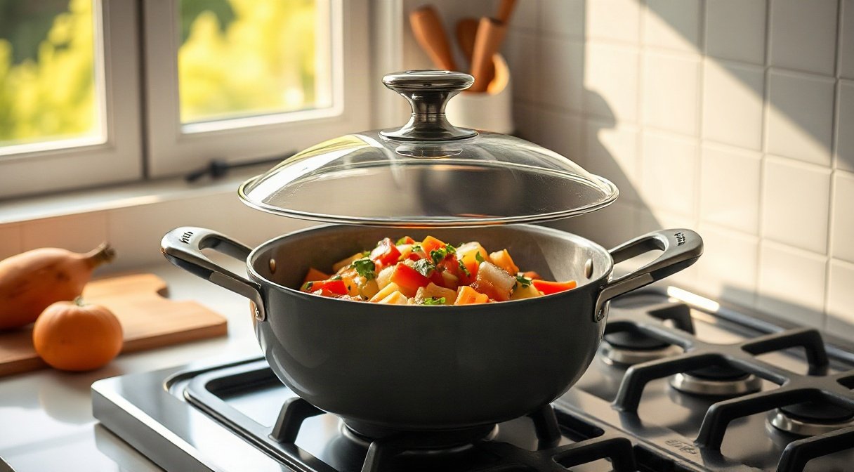 best ceramic skillet with lid, ceramic nonstick frying pan, oven safe skillet review